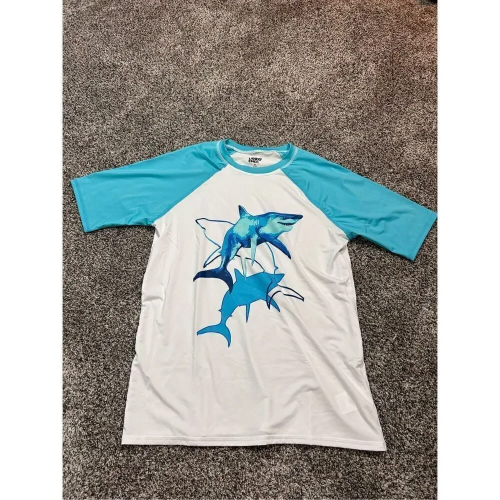 ‼️sale‼️Lands End rash guard size 14-16 husky. C34-1 -2